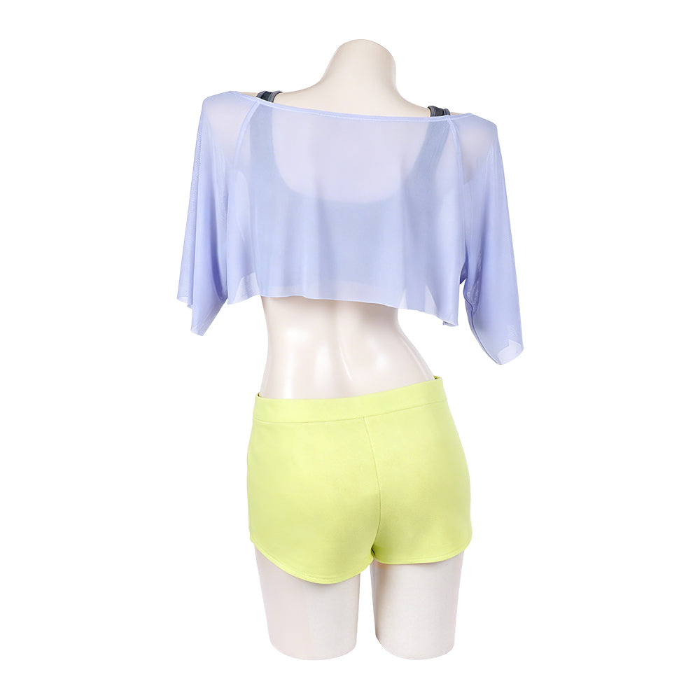 Cosplay Costume Uta One Piece: Heroines(2026) Anime Cosplay Tenue Grise et Jaune Femme