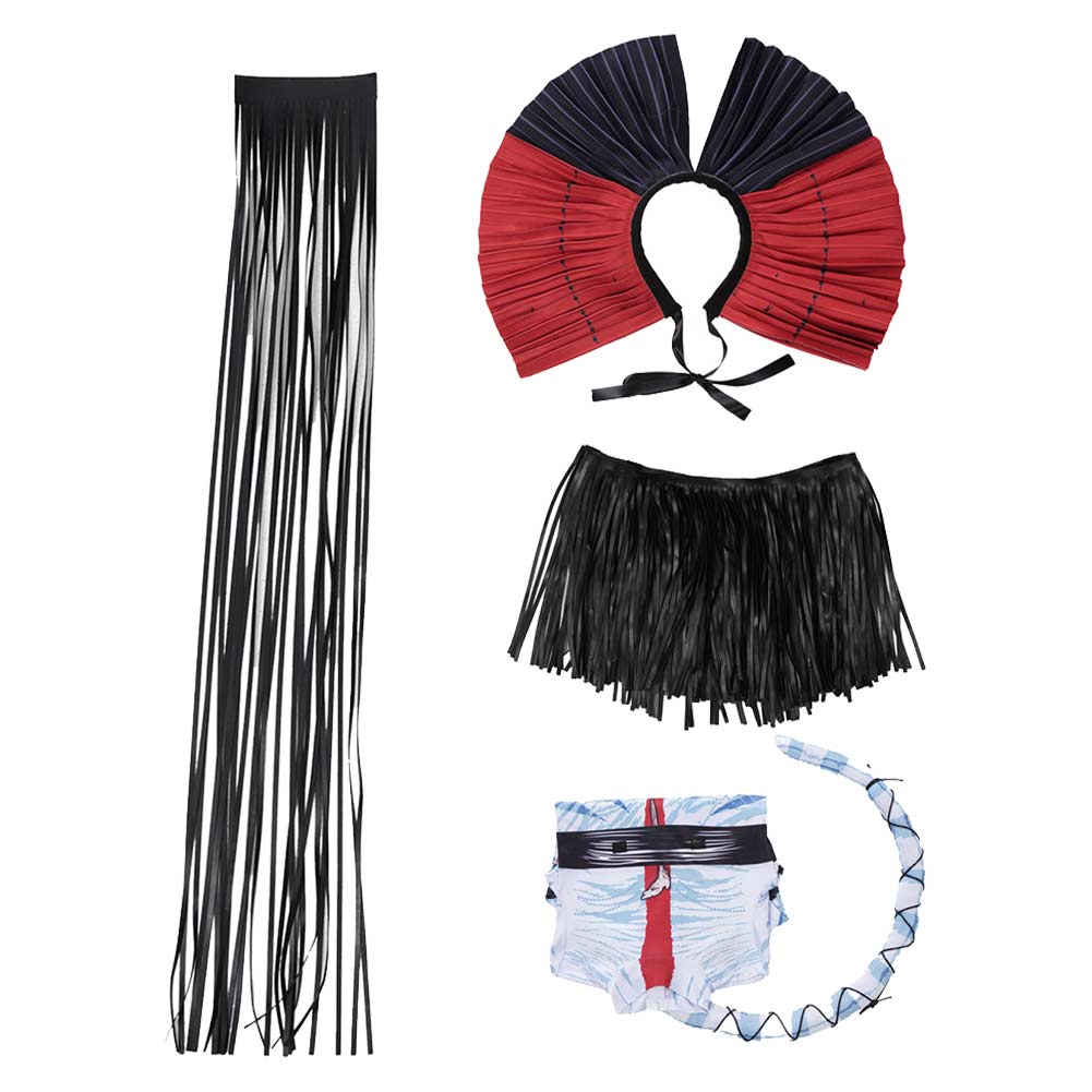 Cosplay Costume Varang Avatar: De Feu et de Cendres Film Cosplay Combinaison Blanche et Noire Enfant