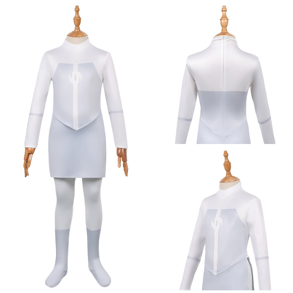 Cosplay Costume Viltrumite Anissa Invincible 4(2026) TV Cosplay Combinaison Blanche Enfant