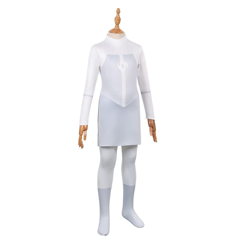 Cosplay Costume Viltrumite Anissa Invincible 4(2026) TV Cosplay Combinaison Blanche Enfant