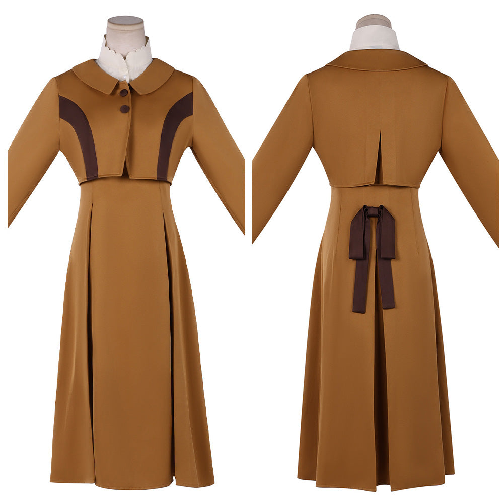 Cosplay Costume Violet Violet Evergarden Anime Cosplay Robe Marron Femme