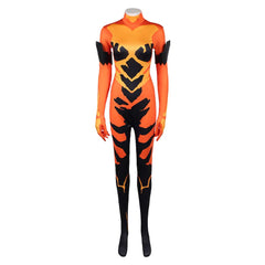 Cosplay Costume Volcanikka Invincible 4(2026) TV Cosplay Combinaison Orange et Noire Femme