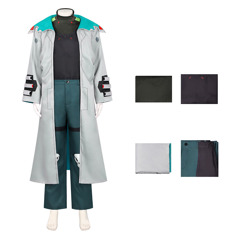 Cosplay Costume Weak Kingsley Cyberpunk: Edgerunners 2(2026) Anime Cosplay Tenue Verte Homme