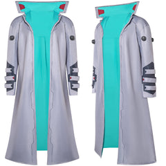 Cosplay Costume Weak Kingsley Cyberpunk: Edgerunners 2(2026) TV Cosplay Veste Grise et Bleue Homme