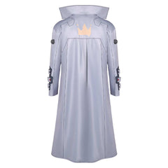Cosplay Costume Weak Kingsley Cyberpunk: Edgerunners 2(2026) TV Cosplay Veste Grise et Bleue Homme