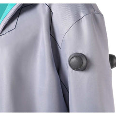 Cosplay Costume Weak Kingsley Cyberpunk: Edgerunners 2(2026) TV Cosplay Veste Grise et Bleue Homme