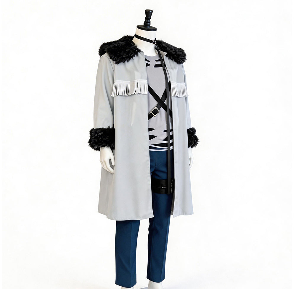 Cosplay Costume Wirbel Sousou no Frieren(2026) Anime Cosplay Tenue Grise Homme