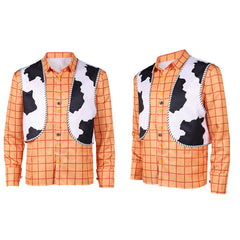 Cosplay Costume Woody Film Cosplay Chemise Orange Homme