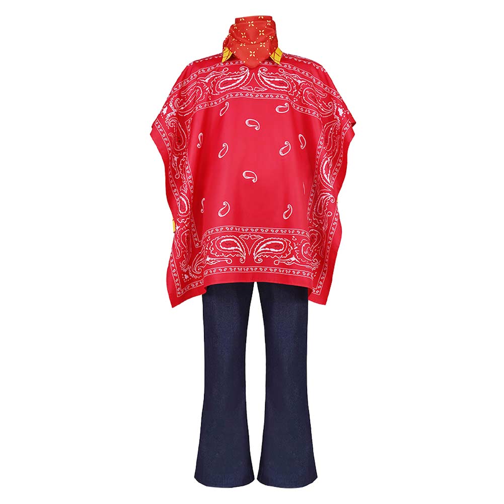 Cosplay Costume Woody Film Cosplay Tenue Rouge Homme
