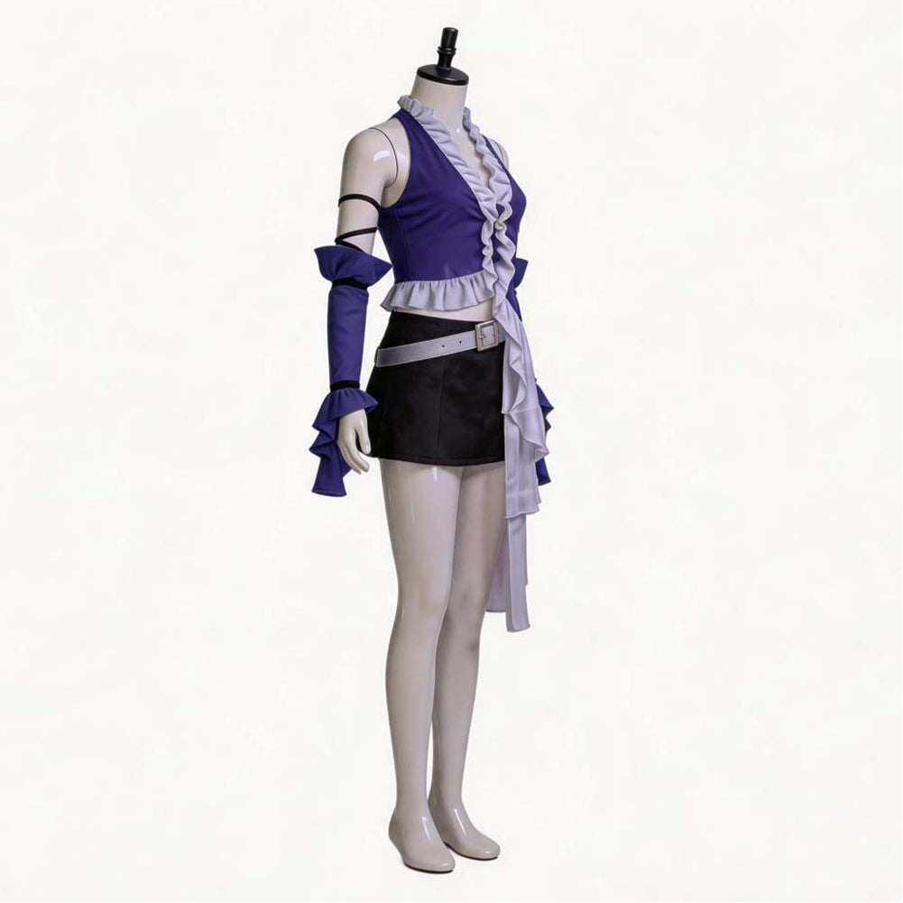 Cosplay Costume Yuna Final Fantasy Re: Resonance(2026) Jeu Cosplay Tenue Violette Femme