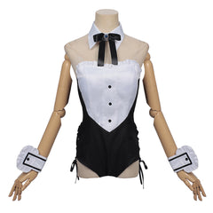 Cosplay Costume Yuuki Sorimachi Playing Death Games to Put Food on the Table(2026) Anime Cosplay Tenue Noire et Blanche Femme