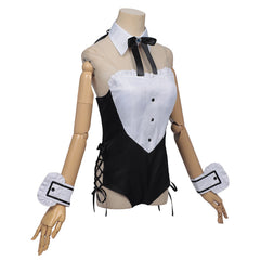 Cosplay Costume Yuuki Sorimachi Playing Death Games to Put Food on the Table(2026) Anime Cosplay Tenue Noire et Blanche Femme