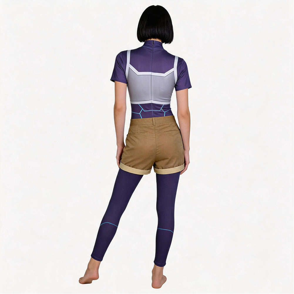 Cosplay Costume Zoe Invincible 4(2026) TV Cosplay Combinaison Bleue Femme