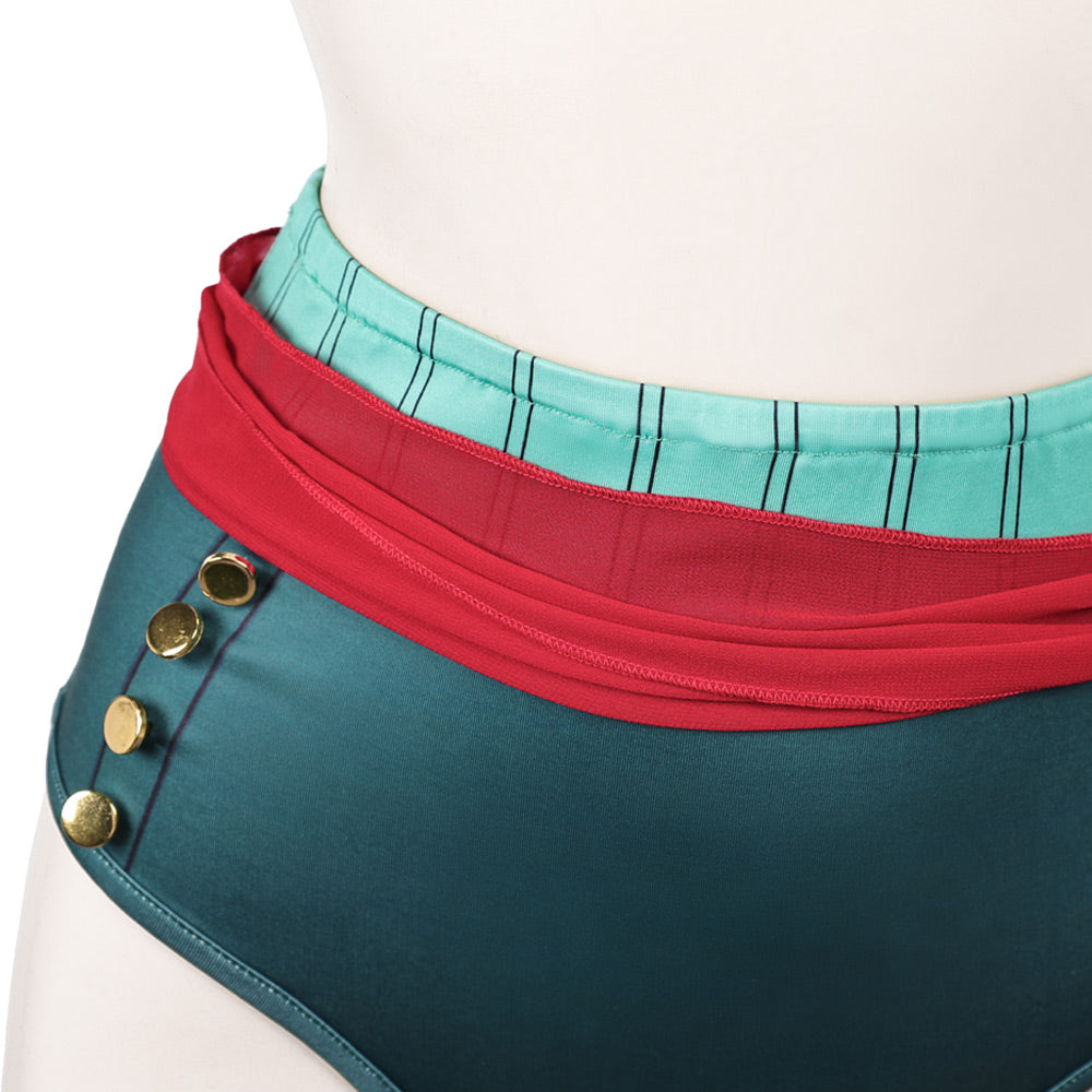 Cosplay Costume Zoro One Piece Live Action 2(2026) TV Cosplay Maillot de Bain Vert Femme