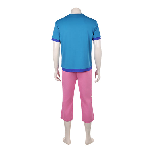 Cosplay Costume Zoro One Piece Live Action 2(2026) TV Cosplay Tenue Bleue et Rose Homme