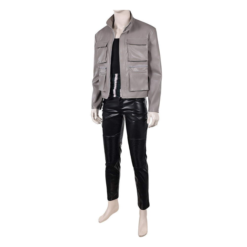 Cosplay Costume Zoro One Piece Live Action 2(2026) TV Cosplay Tenue Grise et Noire Homme