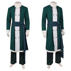 Cosplay Costume Zoro One Piece Live Action 2(2026) TV Cosplay Tenue Verte et Blanche Homme