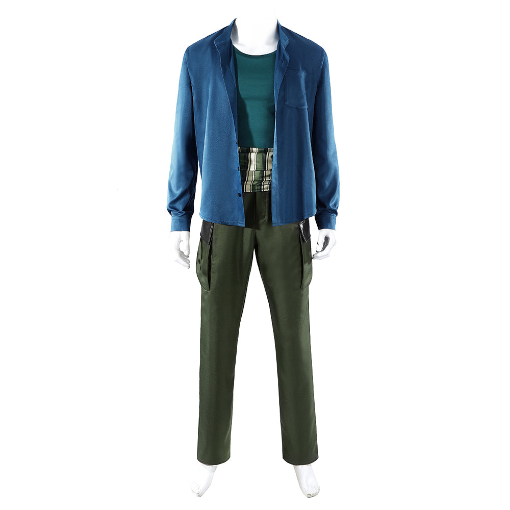 Cosplay Costume Zorro One Piece Live Action 2(2026) TV Cosplay Tenue Bleue Homme