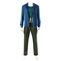 Cosplay Costume Zorro One Piece Live Action 2(2026) TV Cosplay Tenue Bleue Homme
