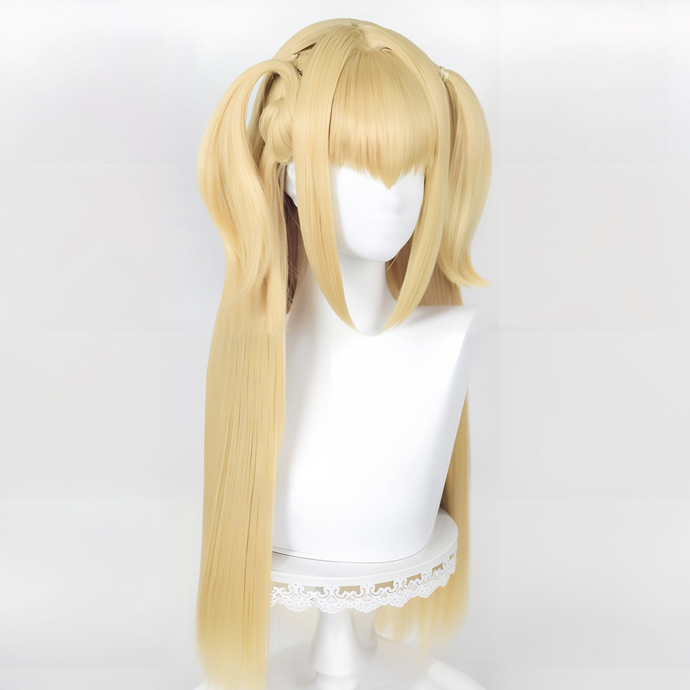 Cosplay Perruque Misa Amane Death Note Anime Perruque Jaune Femme