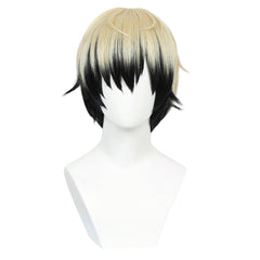 Cosplay Perruque Naoya Zenin Jujutsu Kaisen Saison 3(2026) Anime Perruque Jaune et Noire Homme