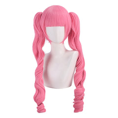 Cosplay Perruque Perona One Piece Thriller Bark Arc Anime Perruque Rose Femme