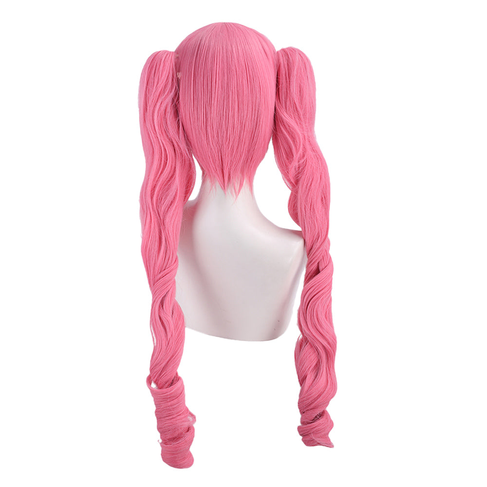 Cosplay Perruque Perona One Piece Thriller Bark Arc Anime Perruque Rose Femme