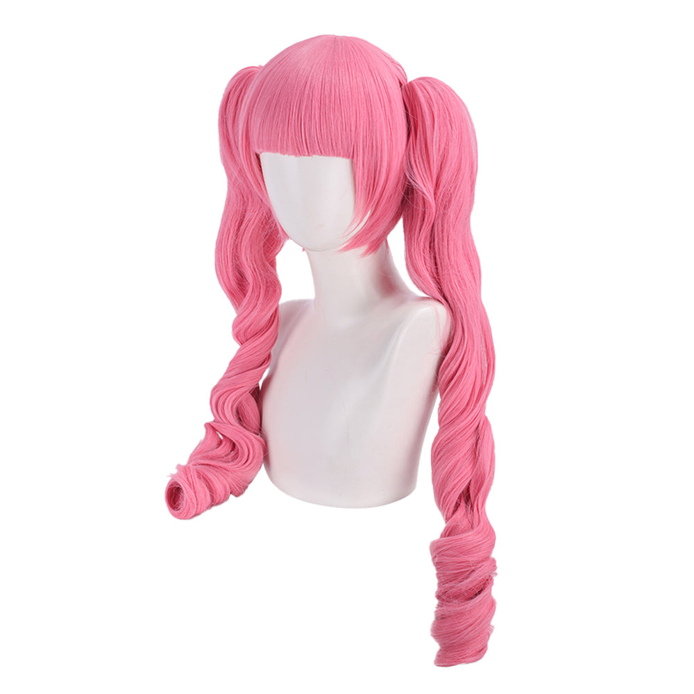 Cosplay Perruque Perona One Piece Thriller Bark Arc Anime Perruque Rose Femme