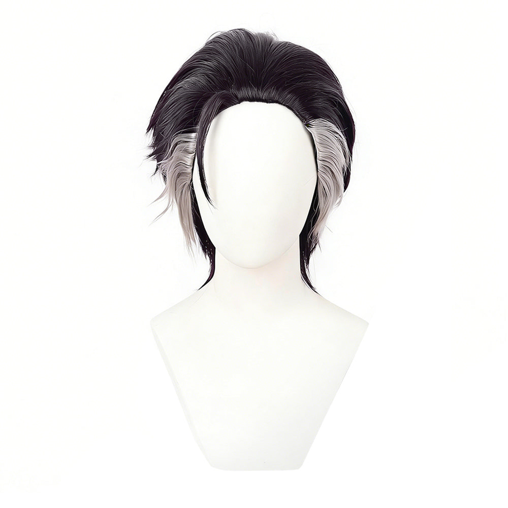 Cosplay Perruque Zodir Gachiakuta Anime Perruque Violet Foncé-Noir Homme