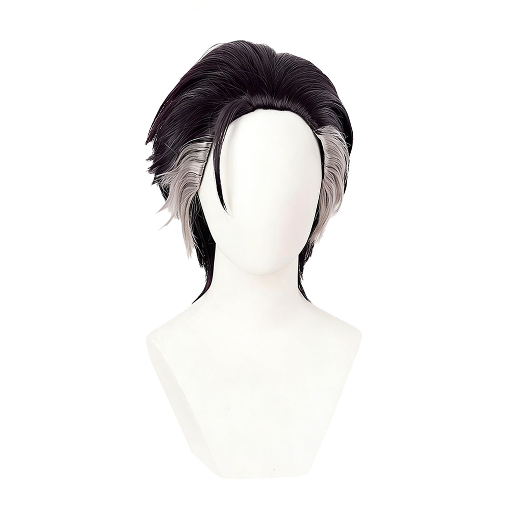 Cosplay Perruque Zodir Gachiakuta Anime Perruque Violet Foncé-Noir Homme