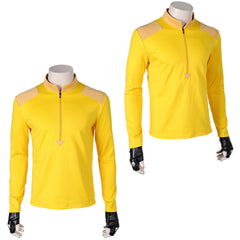 Creature Commandos(2024) Rick Flag Sr. Haut Jaune Cosplay Costume