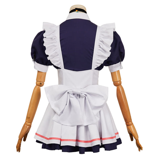 Dandadan Momo Ayase Maid Robe Blanche Cosplay Costume