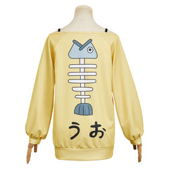 Dandadan Momo Ayase Sweat-shirt Jaune Cosplay Costume