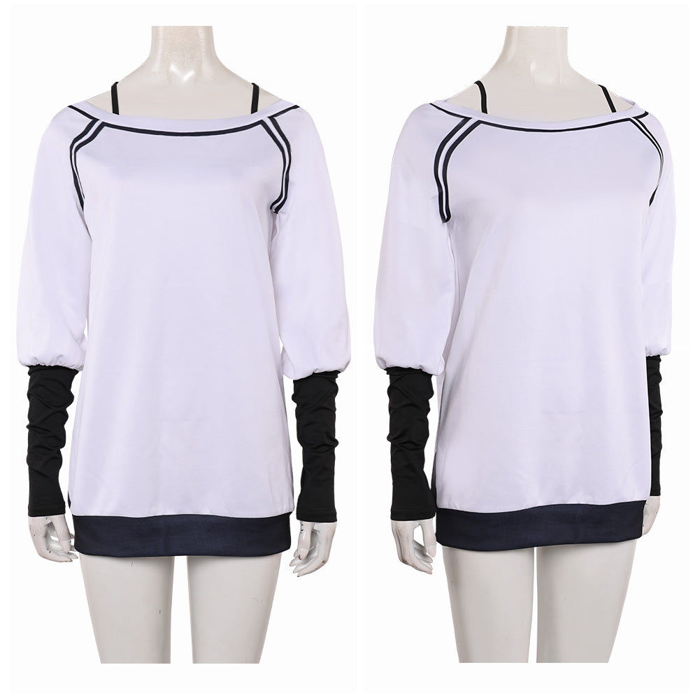 Dandadan Saison 2 (2025) Momo Ayase Haut Blanche et Noire Cosplay Costume