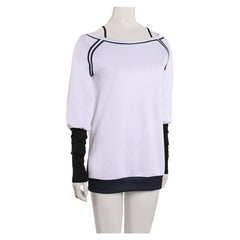 Dandadan Saison 2 (2025) Momo Ayase Haut Blanche et Noire Cosplay Costume