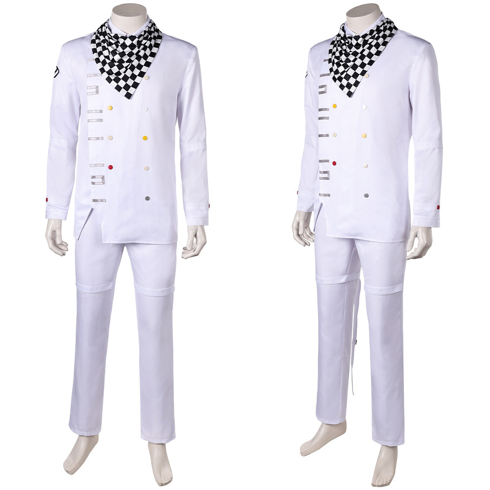 Danganronpa V3 Kokichi Oma Tenue Blanche Cosplay Costume