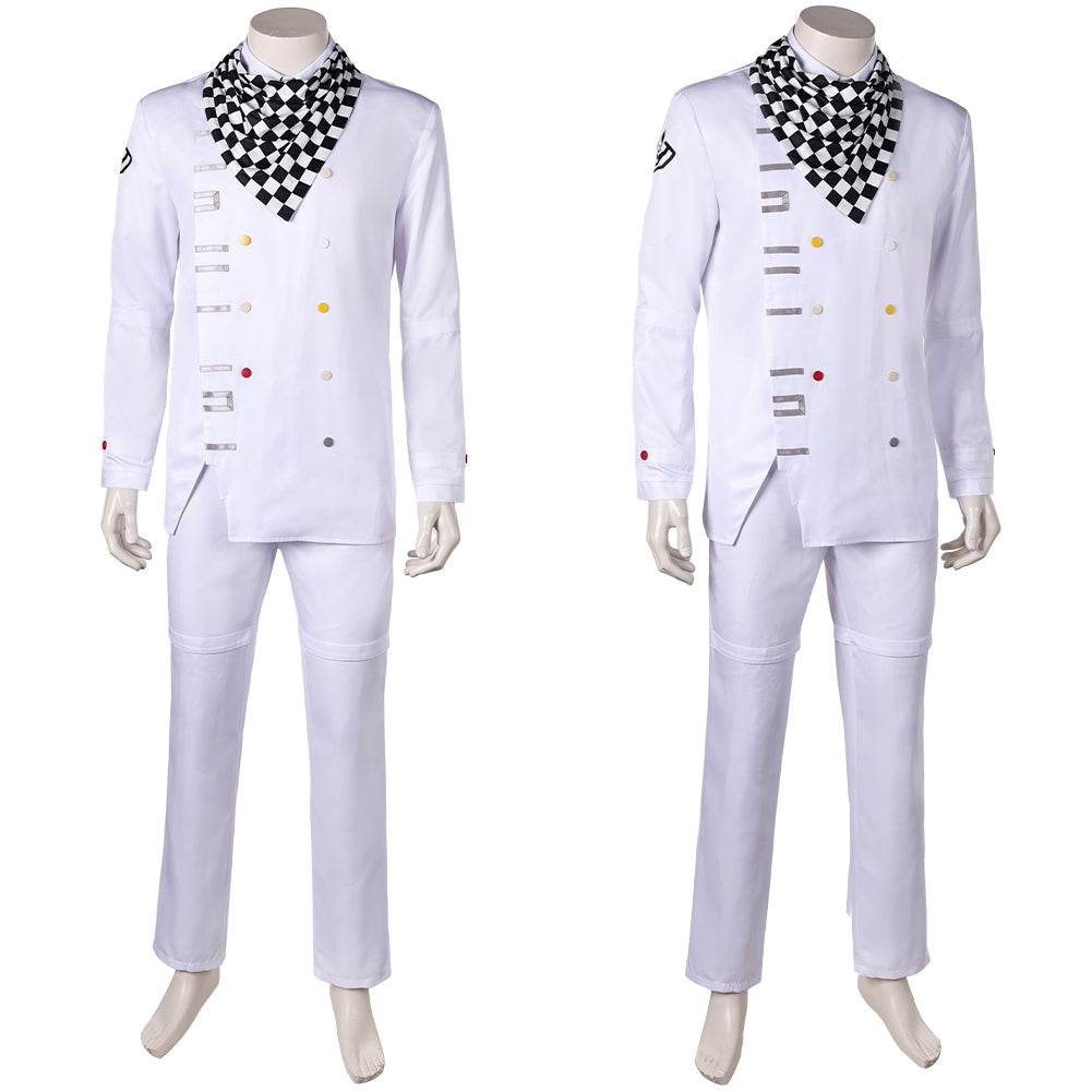 Danganronpa V3 Kokichi Oma Tenue Blanche Cosplay Costume