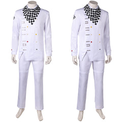 Danganronpa V3 Kokichi Oma Tenue Blanche Cosplay Costume