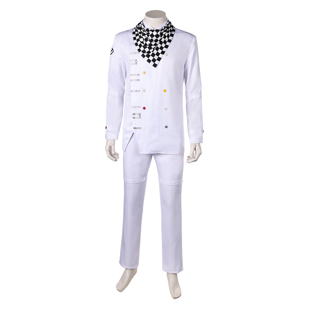 Danganronpa V3 Kokichi Oma Tenue Blanche Cosplay Costume