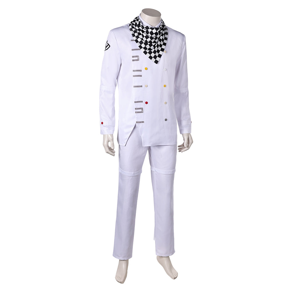 Danganronpa V3 Kokichi Oma Tenue Blanche Cosplay Costume