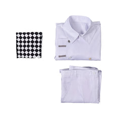 Danganronpa V3 Kokichi Oma Tenue Blanche Cosplay Costume
