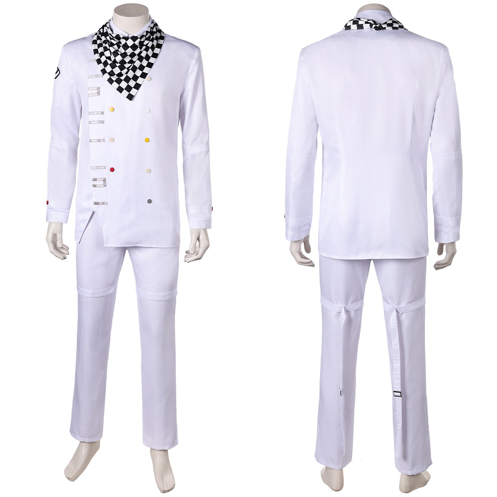 Danganronpa V3 Kokichi Oma Tenue Blanche Cosplay Costume