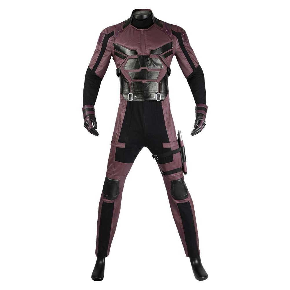 Daredevil: Born Again(2025) Matt Murdock Combinaison Rouge Foncée Cosplay Costume