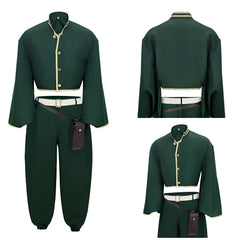 Dead Account Souji Enishiro Tenue Verte Cosplay Costume