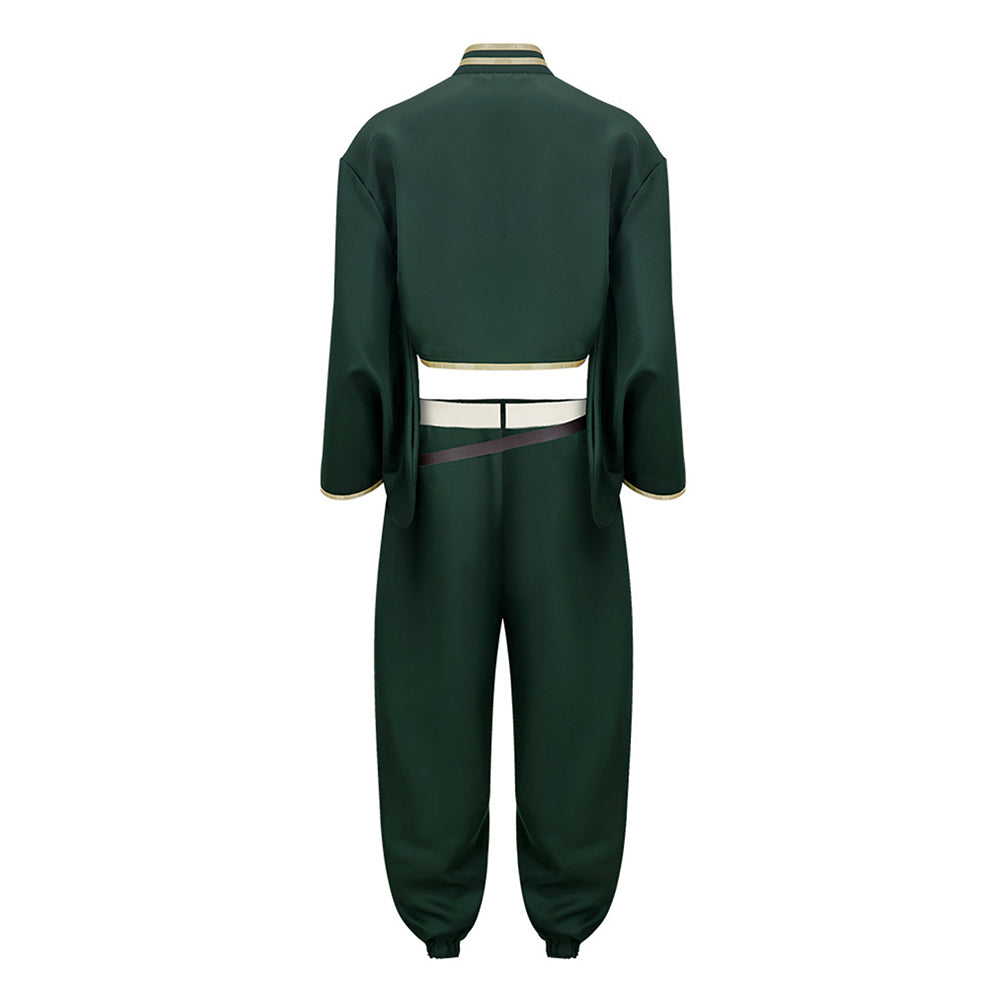 Dead Account Souji Enishiro Tenue Verte Cosplay Costume