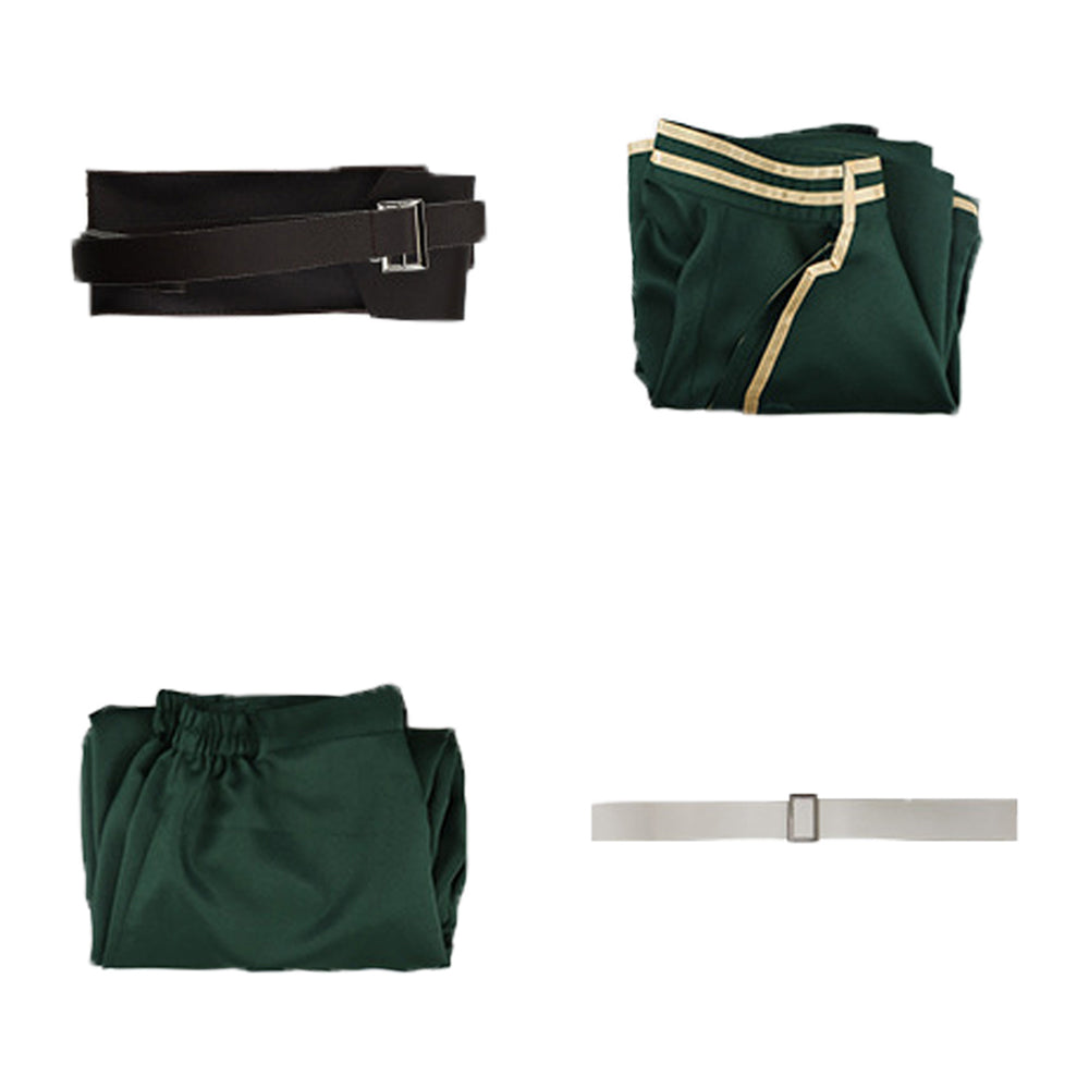 Dead Account Souji Enishiro Tenue Verte Cosplay Costume