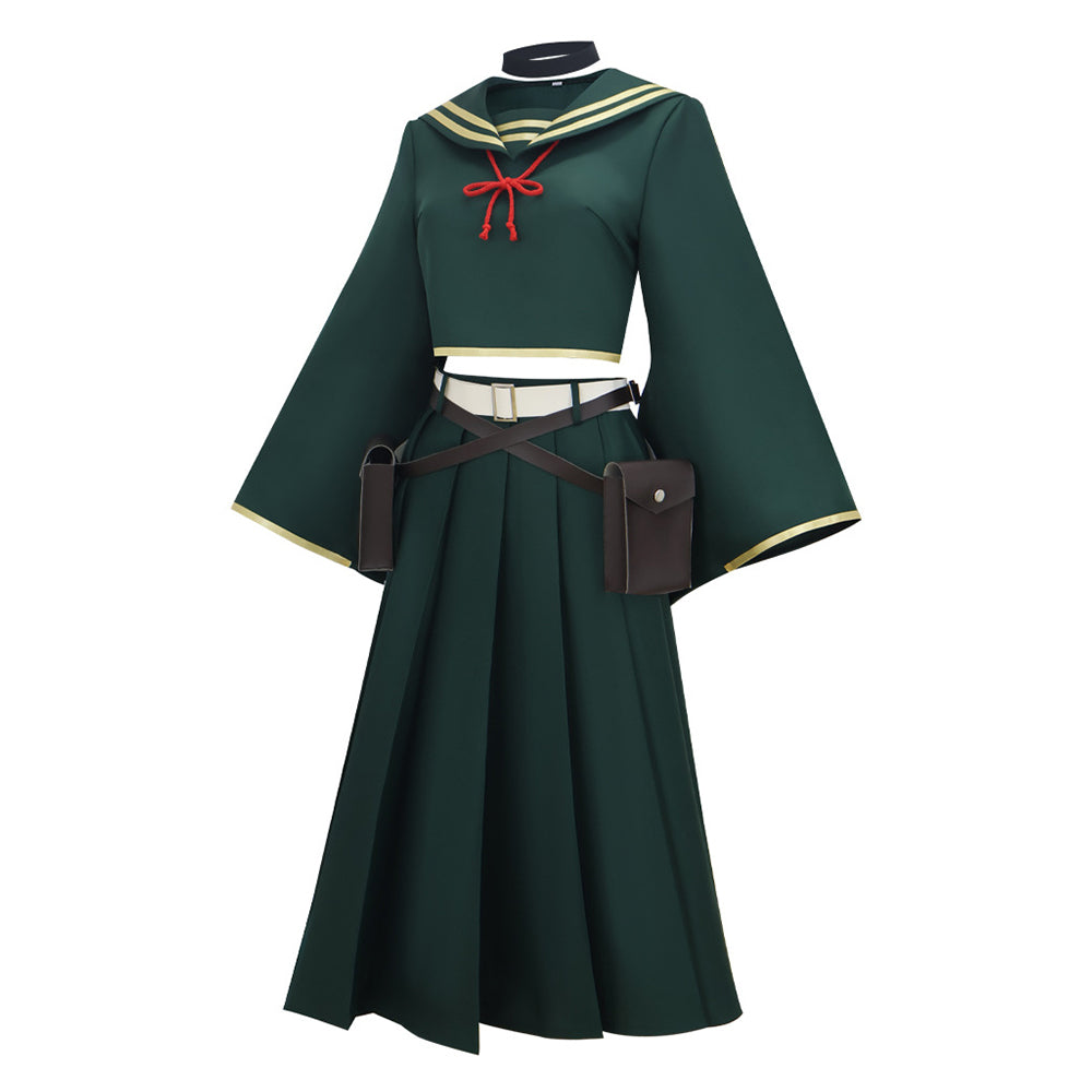 Dead Account(2026) Kiyomi Urusugawa Haut et Jupe Verte Cosplay Costume