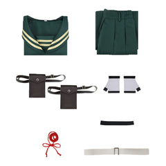 Dead Account(2026) Kiyomi Urusugawa Haut et Jupe Verte Cosplay Costume