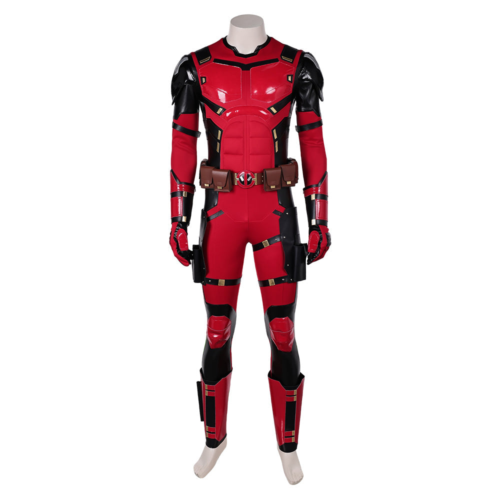 Deadpool & Wolverine(2024) Deadpool Combinaison Rouge Cosplay Costume Ver.3