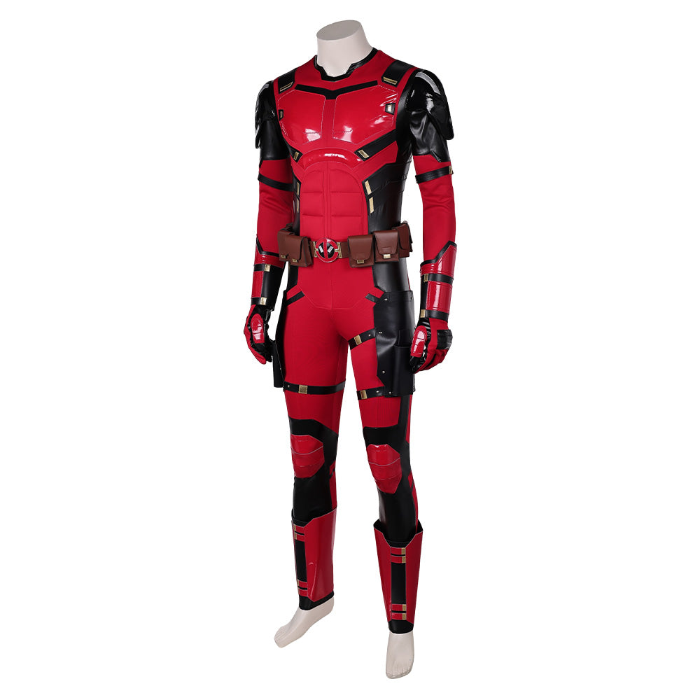 Deadpool & Wolverine(2024) Deadpool Combinaison Rouge Cosplay Costume Ver.3